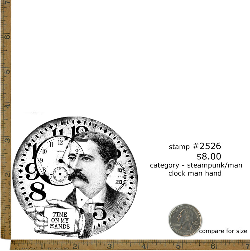 #2526 - Clock Man Hand - Steampunk/Man